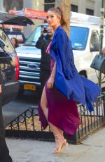 LILY ALDRIDGE Leaves The Buzzfeed Office in New York 03/08/2016