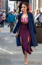 LILY ALDRIDGE Leaves The Buzzfeed Office in New York 03/08/2016