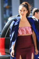 LILY ALDRIDGE Leaves The Buzzfeed Office in New York 03/08/2016