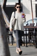 LILY COLLINS Leaves a Gym in West Hollywood 03/02/2016