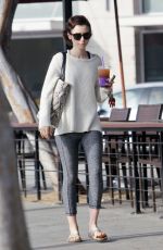 LILY COLLINS Leaves a Gym in West Hollywood 03/02/2016