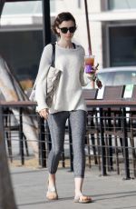 LILY COLLINS Leaves a Gym in West Hollywood 03/02/2016