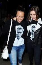 LILY COLLINS Leaves Justin Bieber