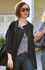 LILY COLLINS Out and About in Beverly Hills 03/17/2016