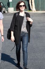 LILY COLLINS Out and About in Beverly Hills 03/17/2016