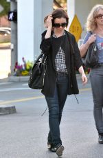 LILY COLLINS Out and About in Beverly Hills 03/17/2016