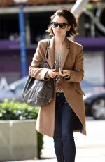 LILY COLLINS Out and About in Los Angeles 03/07/2016