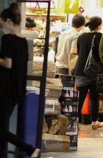 LILY COLLINS Shopping at Whole Foods in Los Angeles 03/17/2016