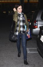 LILY COLLINS Shopping at Whole Foods in Los Angeles 03/17/2016