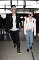 LILY-ROSE DEPP at Los Angeles International Airport 03/21/2016