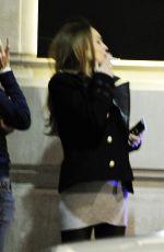 LINDSAY LOHAN at Novikov Restaurant in London 03/15/2016