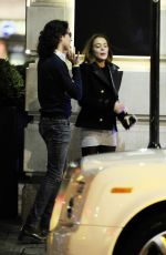 LINDSAY LOHAN at Novikov Restaurant in London 03/15/2016