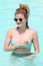 LUCY HALE in Bikini at a Pool at Her Hotel in Brazil 03/07/2016