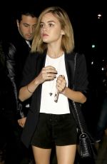 LUCY HALE Leaves Leon Bridges Concert in Los Angeles 03/20/2016