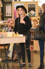 LUCY HALE Shopping at Barnes and Noble and Urban Outfitters in Studio City 03/13/1016