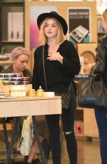 LUCY HALE Shopping at Barnes and Noble and Urban Outfitters in Studio City 03/13/1016