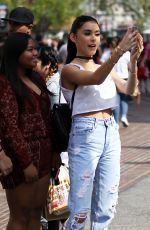 MADISON BEER in Ripped Jeans Out in Hollywood 03/20/2016