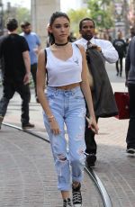 MADISON BEER in Ripped Jeans Out in Hollywood 03/20/2016