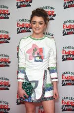 MAISIE WILLIAMS at Jameson Empire Awards 2016 in London 03/20/2016