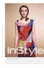 MAISIE WILLIAMS in Instyle Magazine, UK April 2016 Issue