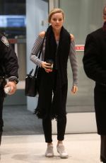 MARGOT ROBBIE Arrives at JFK Airport in New York 03/02/2016