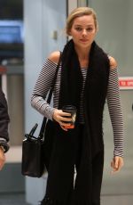 MARGOT ROBBIE Arrives at JFK Airport in New York 03/02/2016