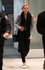 MARGOT ROBBIE Arrives at JFK Airport in New York 03/02/2016