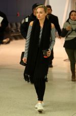 MARGOT ROBBIE Arrives at JFK Airport in New York 03/02/2016
