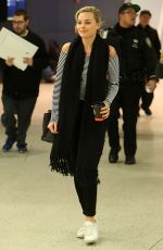 MARGOT ROBBIE Arrives at JFK Airport in New York 03/02/2016