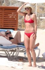 MARIA SHARAPOVA in Red Bikini at a Beach in Mexico 03/27/2016