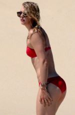 MARIA SHARAPOVA in Red Bikini at a Beach in Mexico 03/27/2016