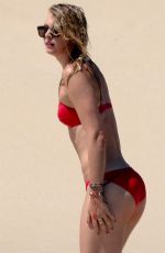 MARIA SHARAPOVA in Red Bikini at a Beach in Mexico 03/27/2016