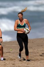 MARIA SHARAPOVA on the Beach in Santa Monica 03/09/2016