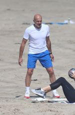 MARIA SHARAPOVA on the Beach in Santa Monica 03/09/2016
