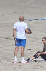 MARIA SHARAPOVA on the Beach in Santa Monica 03/09/2016