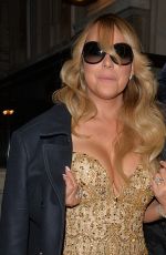 MARIAH CAREY Arrives at Her Hotel in London 03/18/2016
