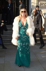 MARIAH CAREY Leaves Her Hotel in London 03/17/2016