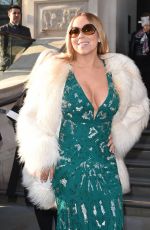 MARIAH CAREY Leaves Her Hotel in London 03/17/2016