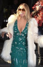 MARIAH CAREY Leaves Her Hotel in London 03/17/2016