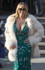 MARIAH CAREY Leaves Her Hotel in London 03/17/2016
