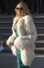 MARIAH CAREY Leaves Her Hotel in London 03/17/2016