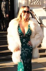 MARIAH CAREY Leaves Her Hotel in London 03/17/2016