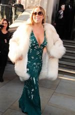 MARIAH CAREY Leaves Her Hotel in London 03/17/2016