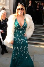 MARIAH CAREY Leaves Her Hotel in London 03/17/2016