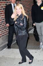 MELISSA RAUCH Arrives at Late Show with Stephen Colbert in New York 03/17/2016