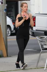 MENA SUVARI in Tights Out in West Hollywood 03/03/2016