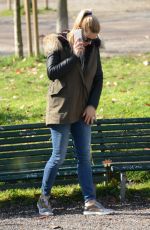 MICHELLE HUNZIKER at a Park in Milan 03/01/2016
