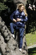 MICHELLE HUNZIKER at a Park in Milan 03/18/2016