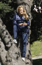 MICHELLE HUNZIKER at a Park in Milan 03/18/2016
