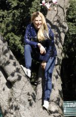 MICHELLE HUNZIKER at a Park in Milan 03/18/2016